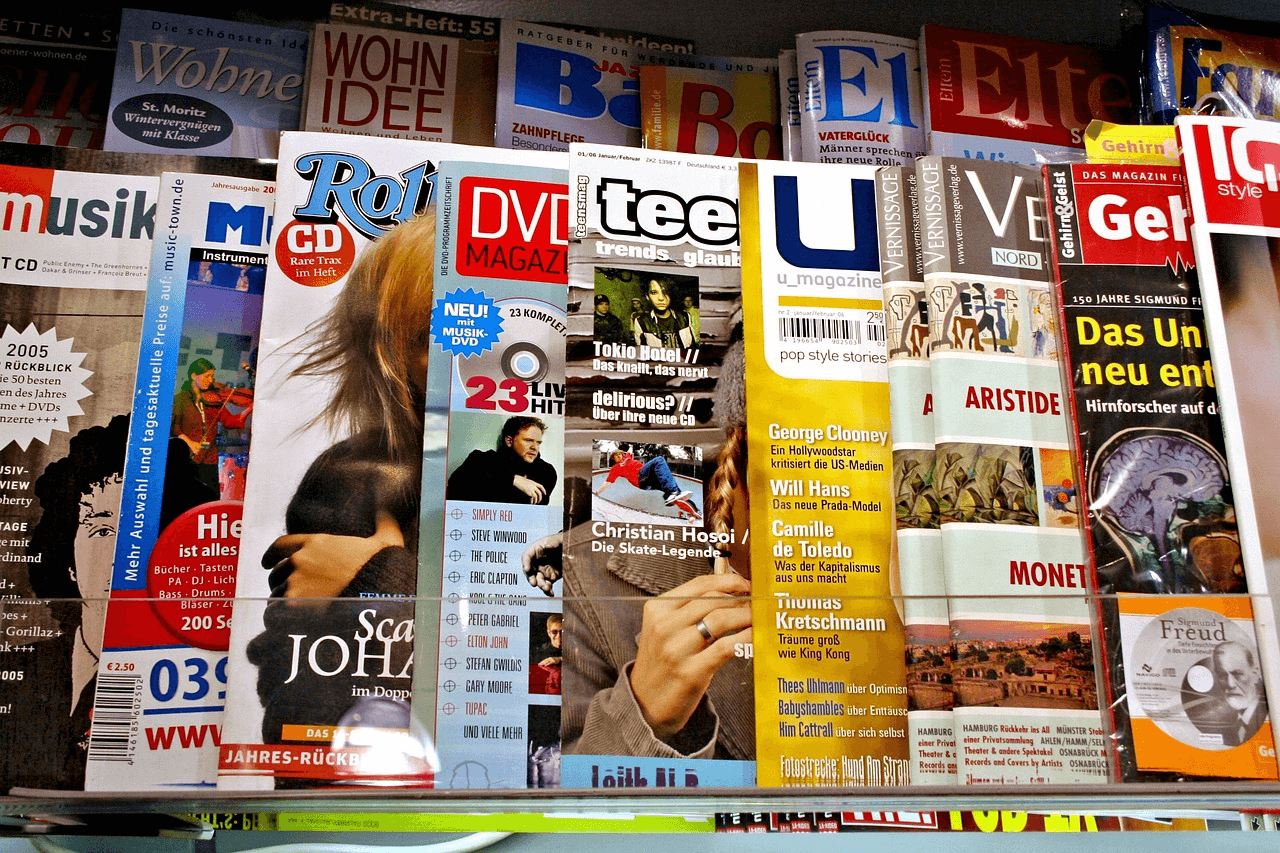 Pile de magazines