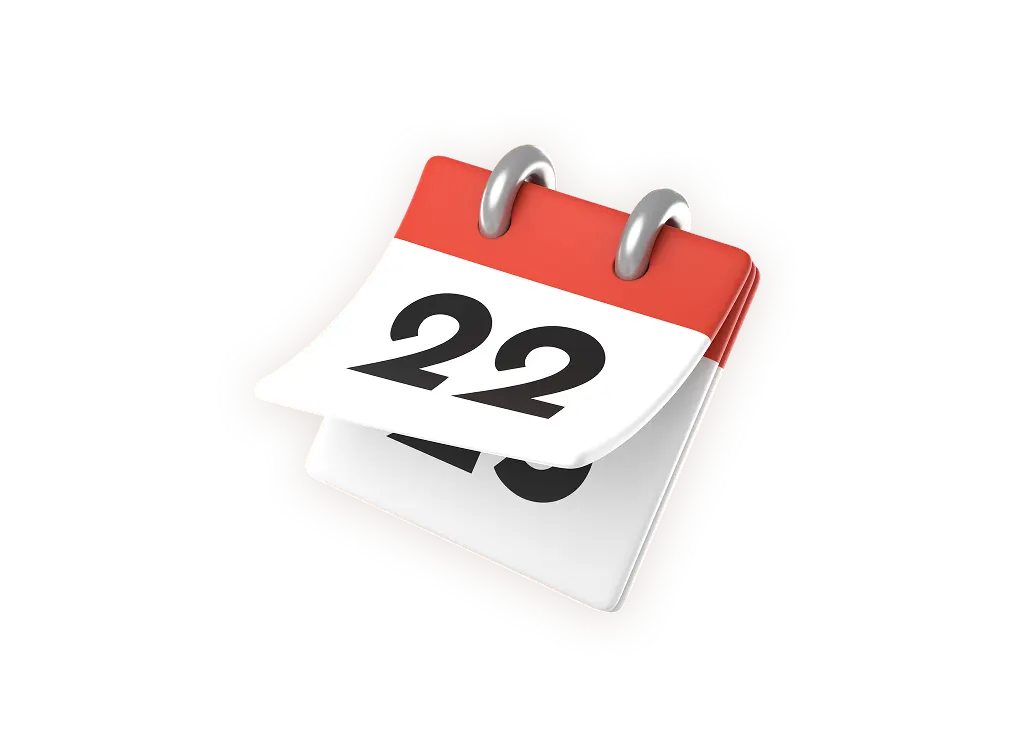 Calendar icon 3D